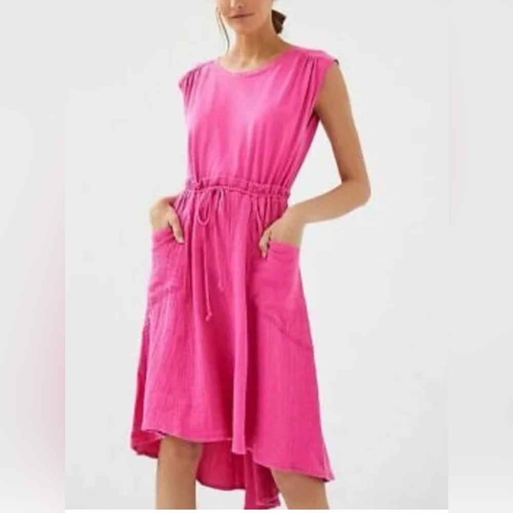 Daily Practice by Anthropologie Everyday Sleeveless Tee Dress In Pink Size XS